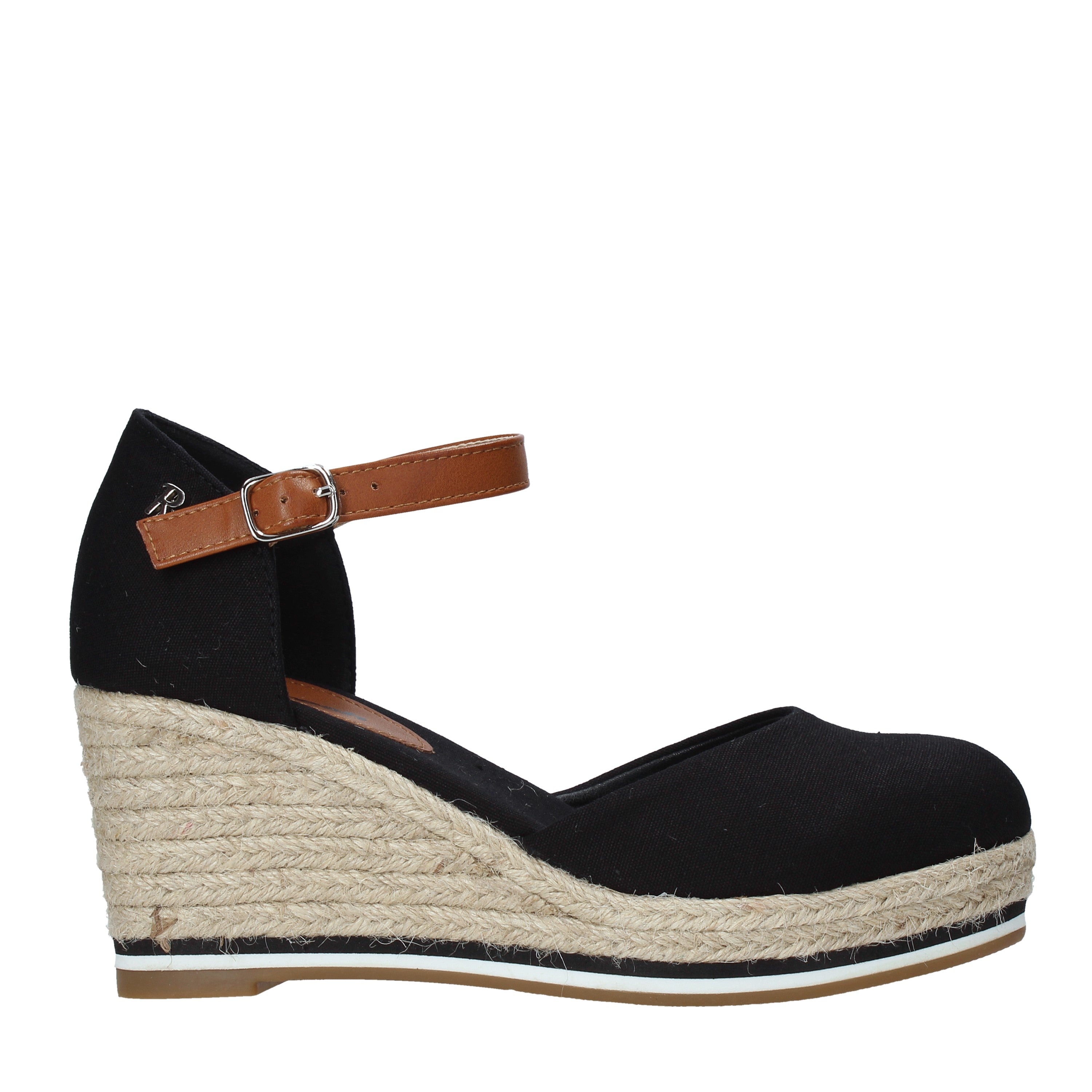 Sandali zeppa Nero Refresh