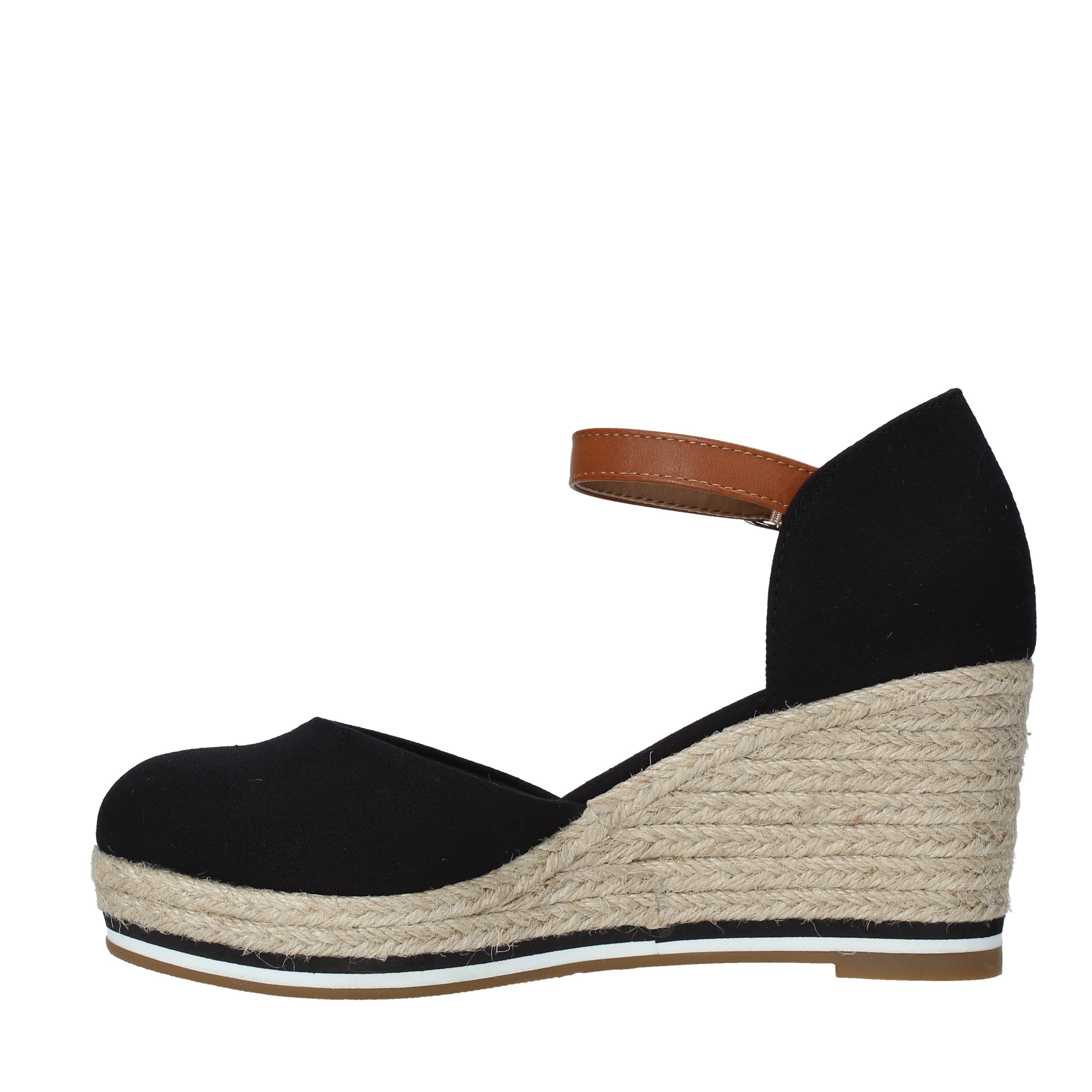 Sandali zeppa Nero Refresh