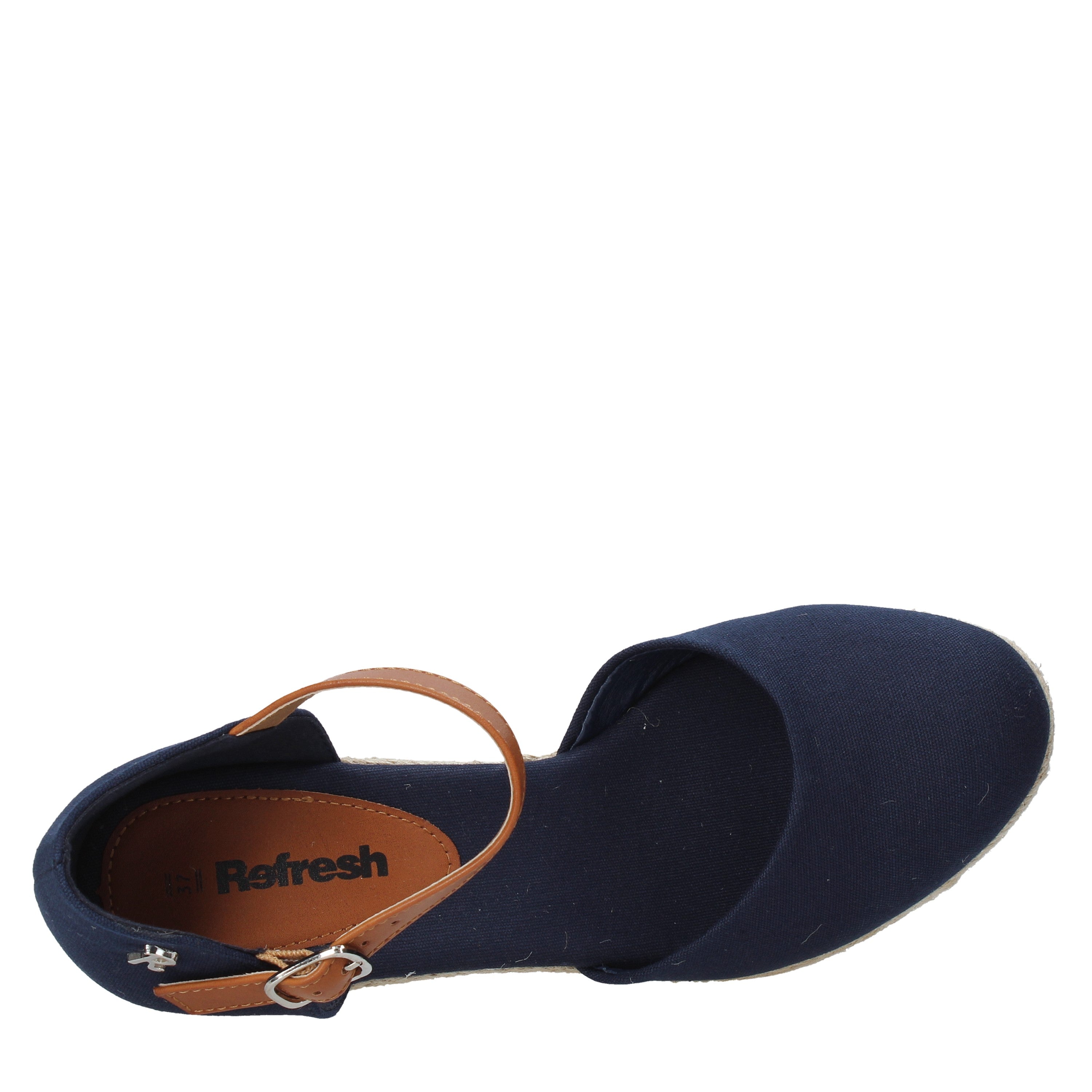 Sandali zeppa Blu Refresh