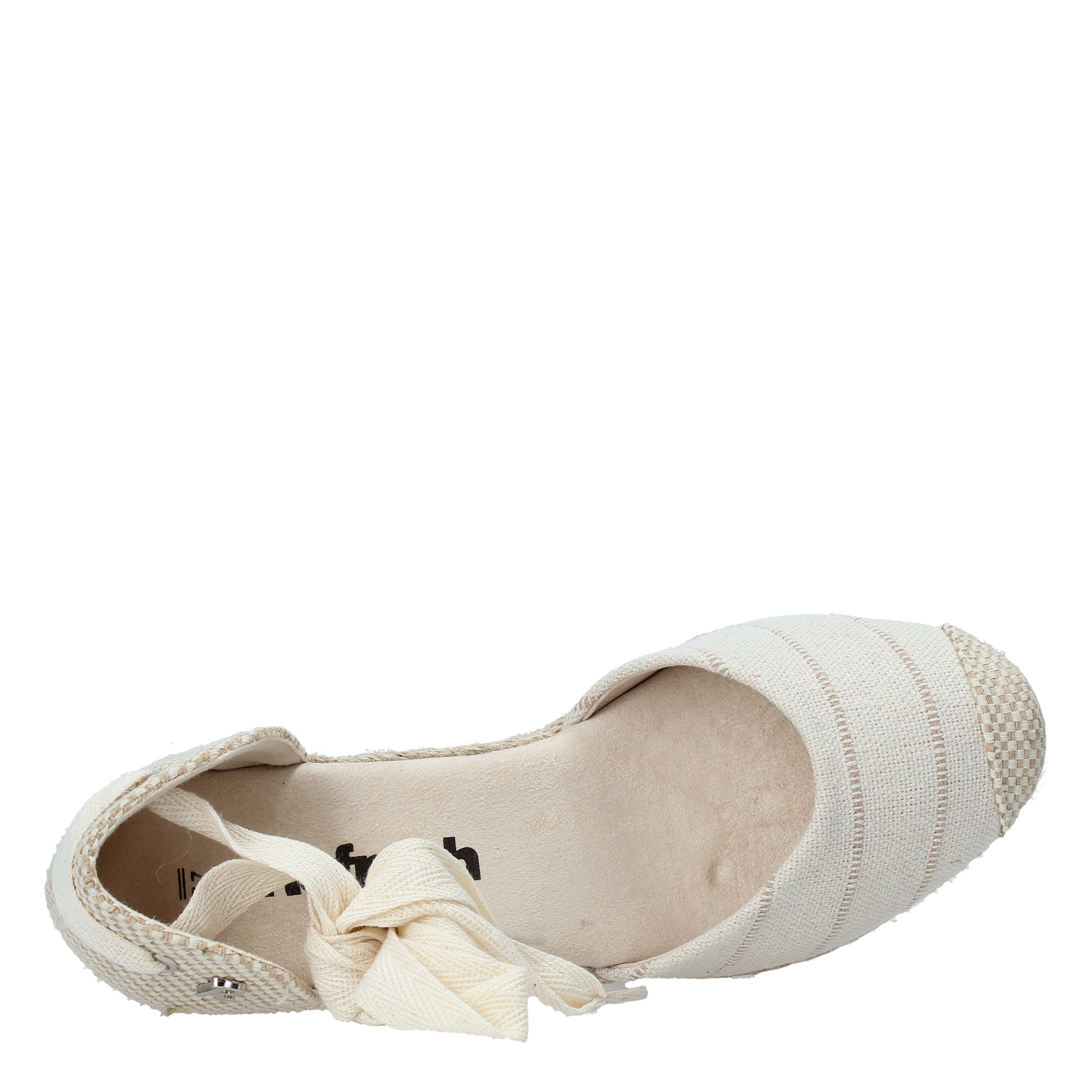 Sandali zeppa Beige Refresh