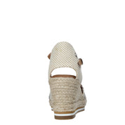 Sandali zeppa Beige Refresh