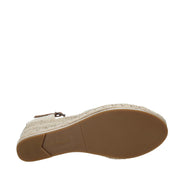 Sandali zeppa Beige Refresh