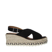 Sandali zeppa Nero Refresh