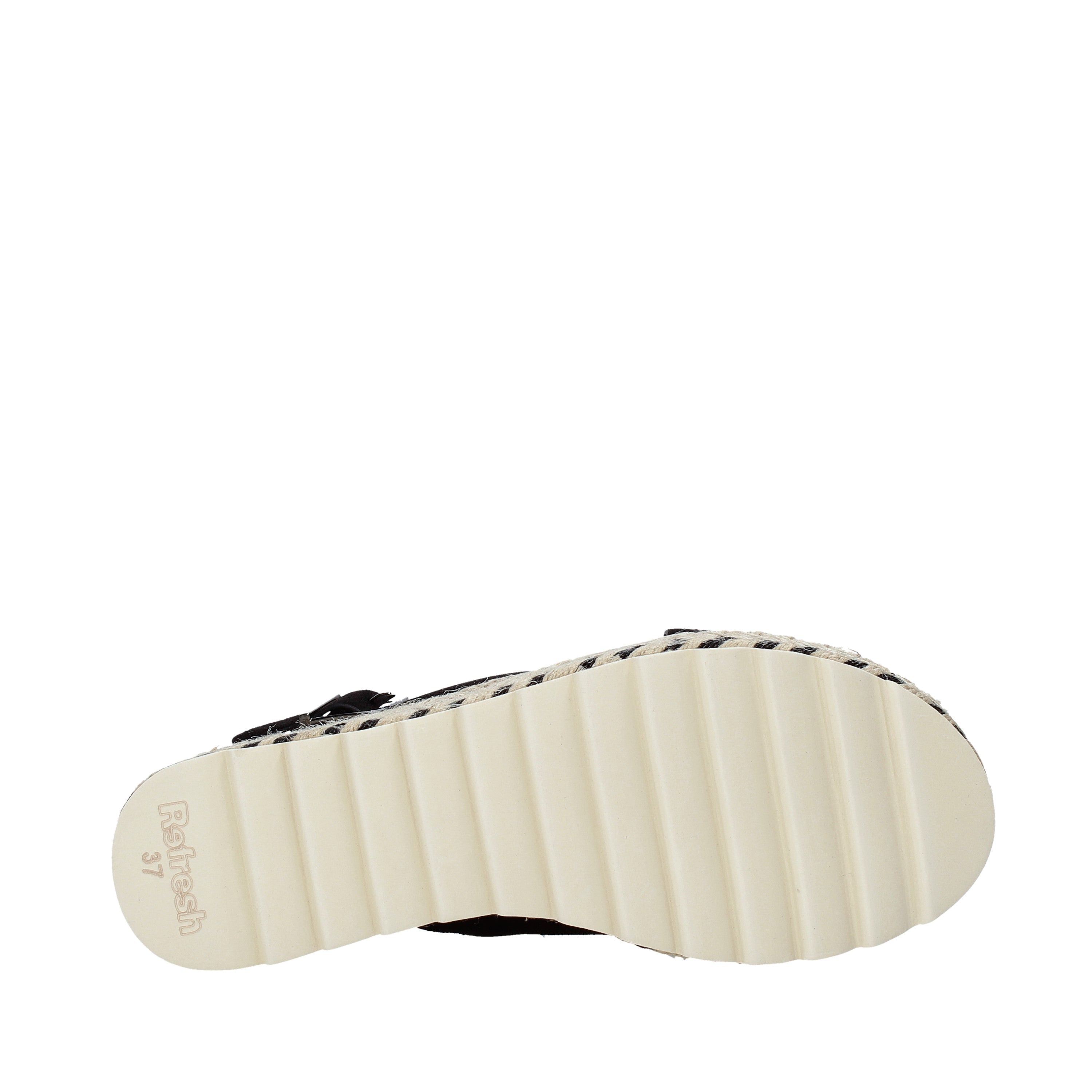 Sandali zeppa Nero Refresh