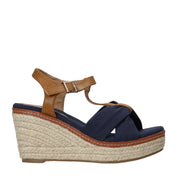 Sandali zeppa Blu Refresh