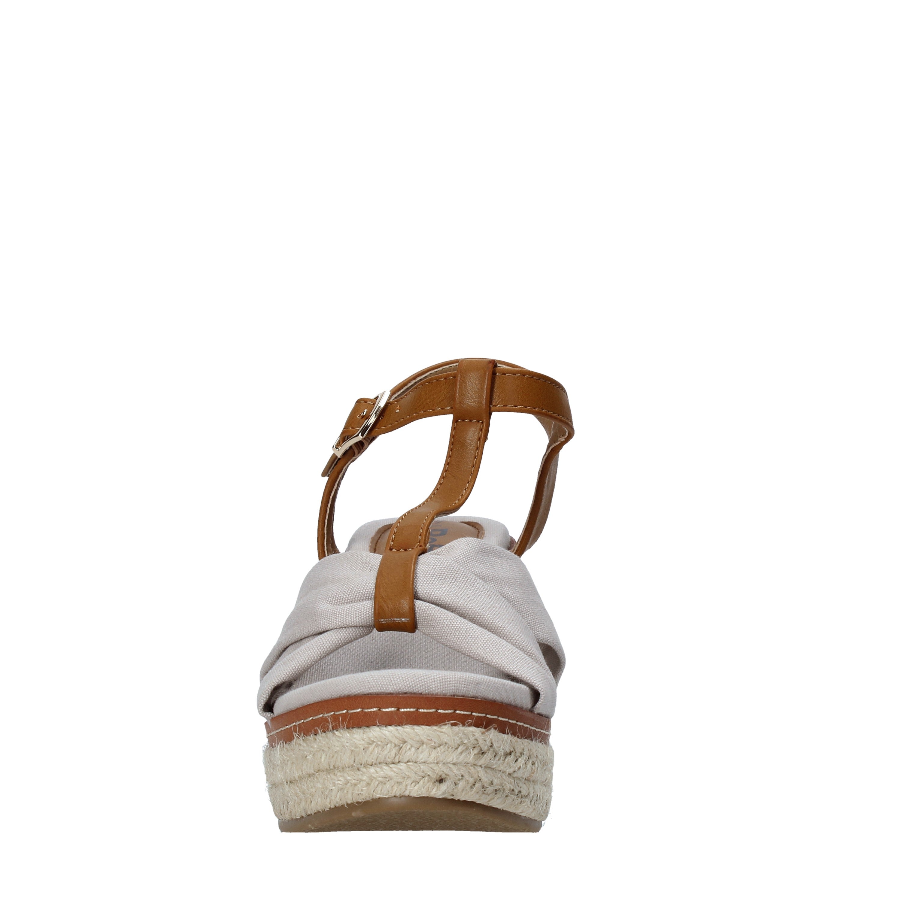 Sandali zeppa Beige Refresh