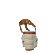 Sandali zeppa Beige Refresh