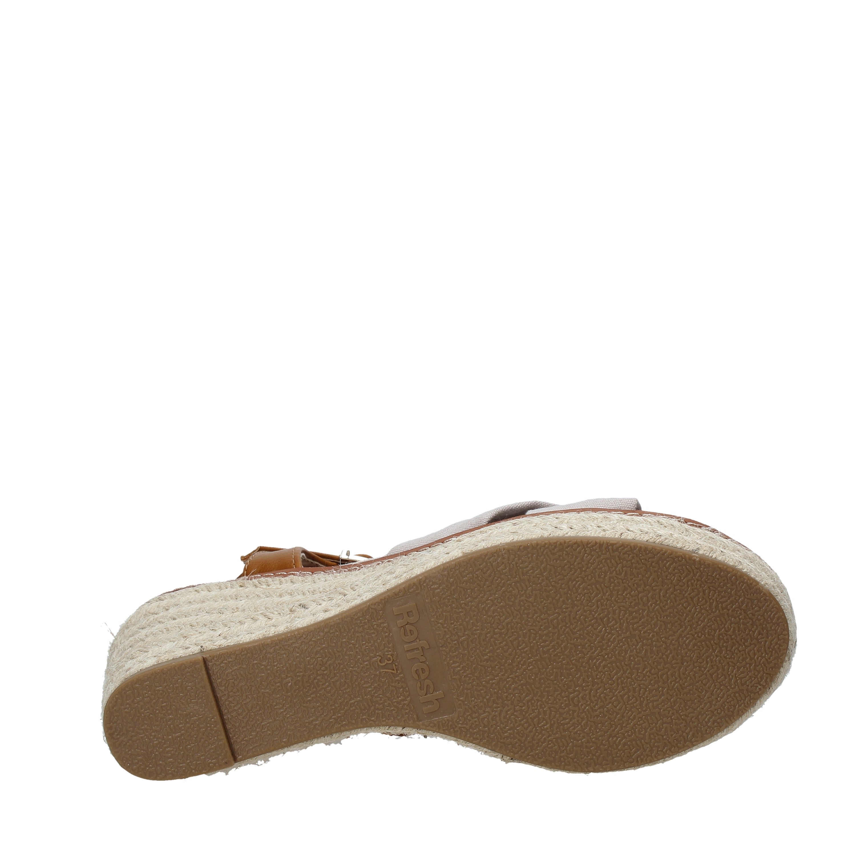 Sandali zeppa Beige Refresh