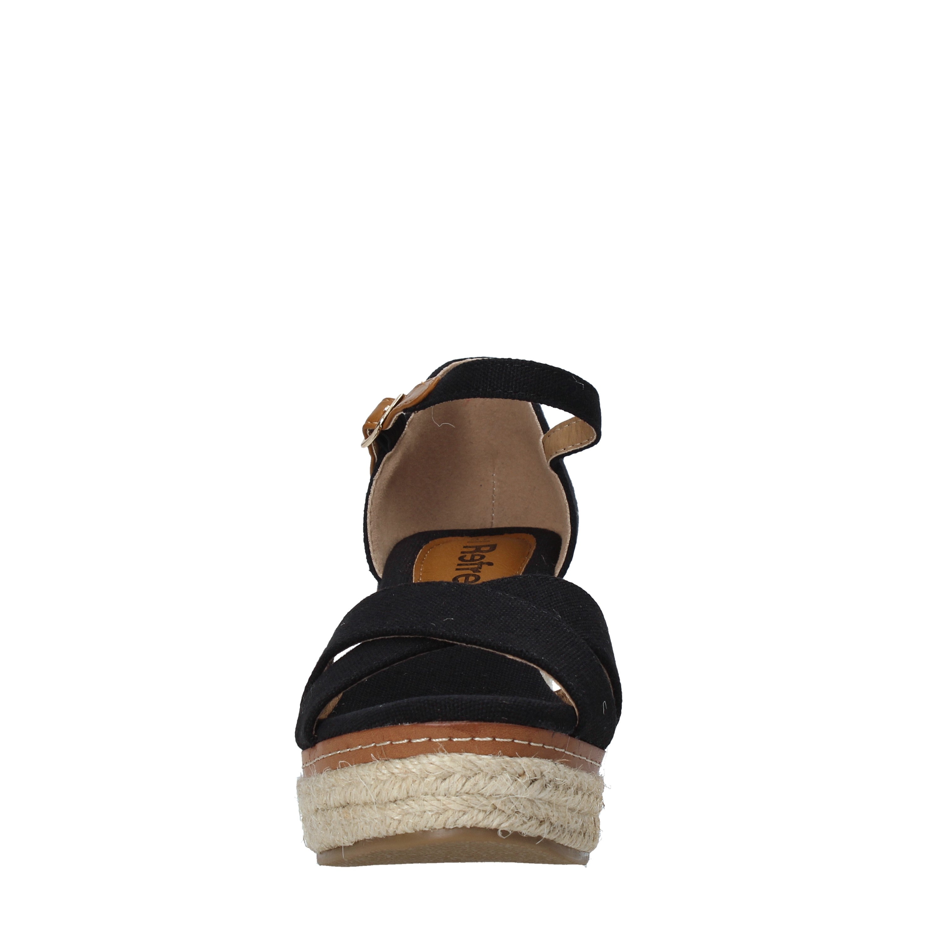 Sandali zeppa Nero Refresh