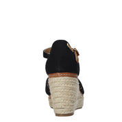 Sandali zeppa Nero Refresh