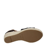 Sandali zeppa Nero Refresh