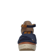 Sandali zeppa Blu Refresh