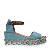 Sandali zeppa Blu Bueno Shoes