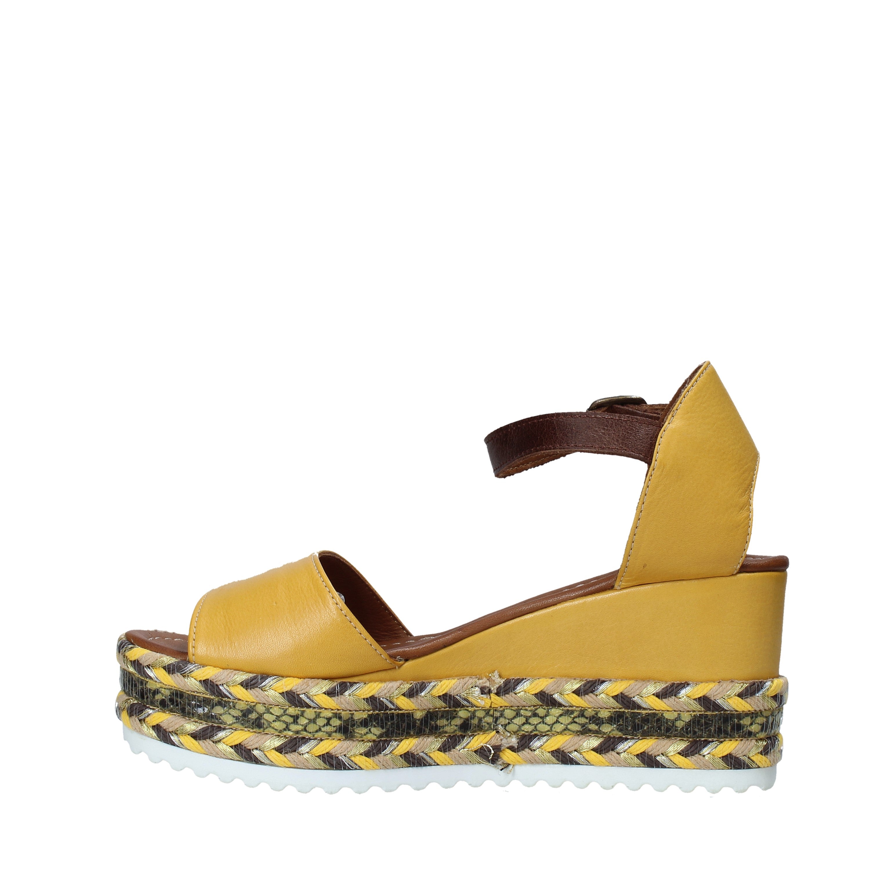 Sandali zeppa Giallo Bueno Shoes