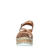 Sandali zeppa Marrone Bueno Shoes