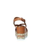 Sandali zeppa Marrone Bueno Shoes