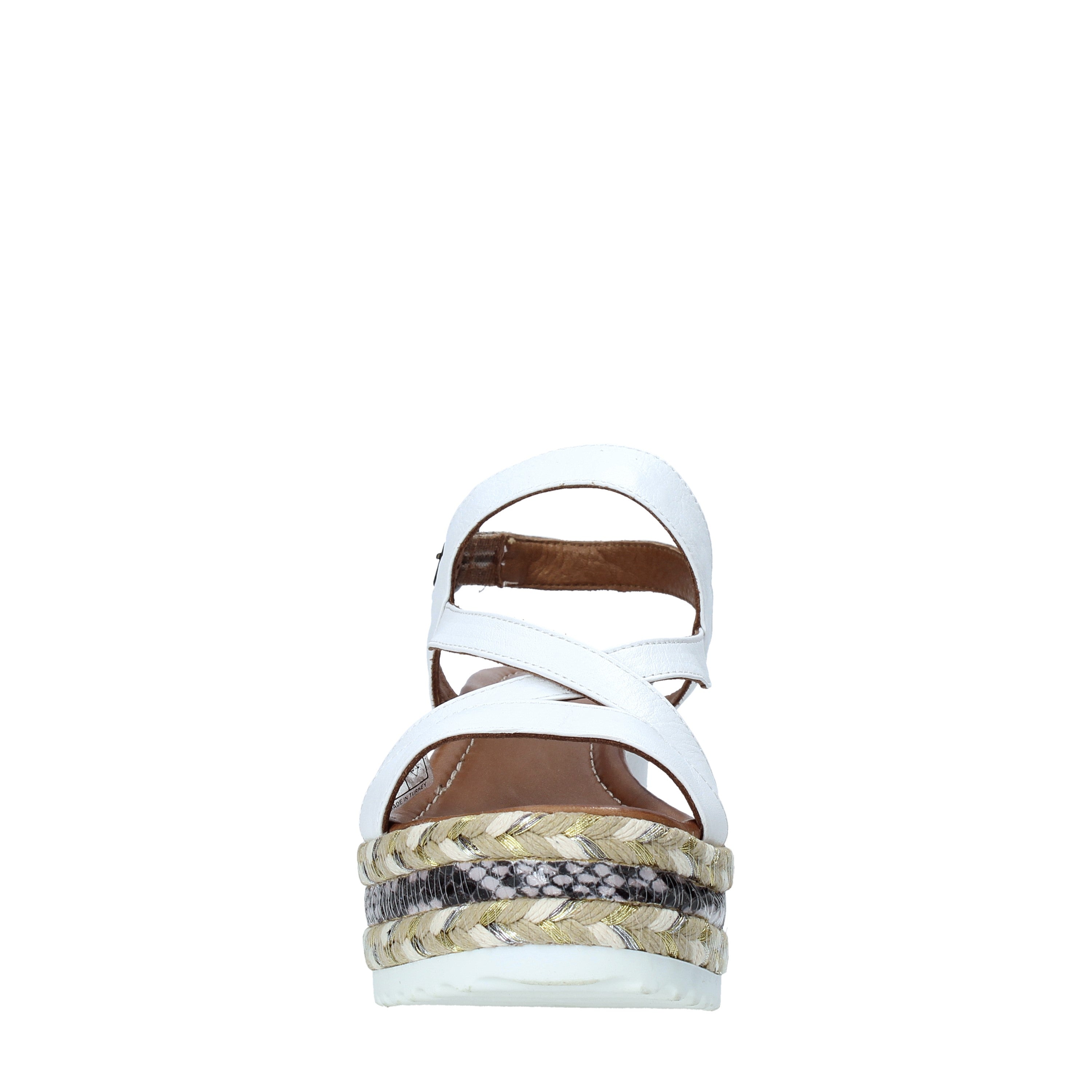 Sandali zeppa Bianco Bueno Shoes