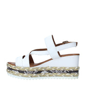 Sandali zeppa Bianco Bueno Shoes