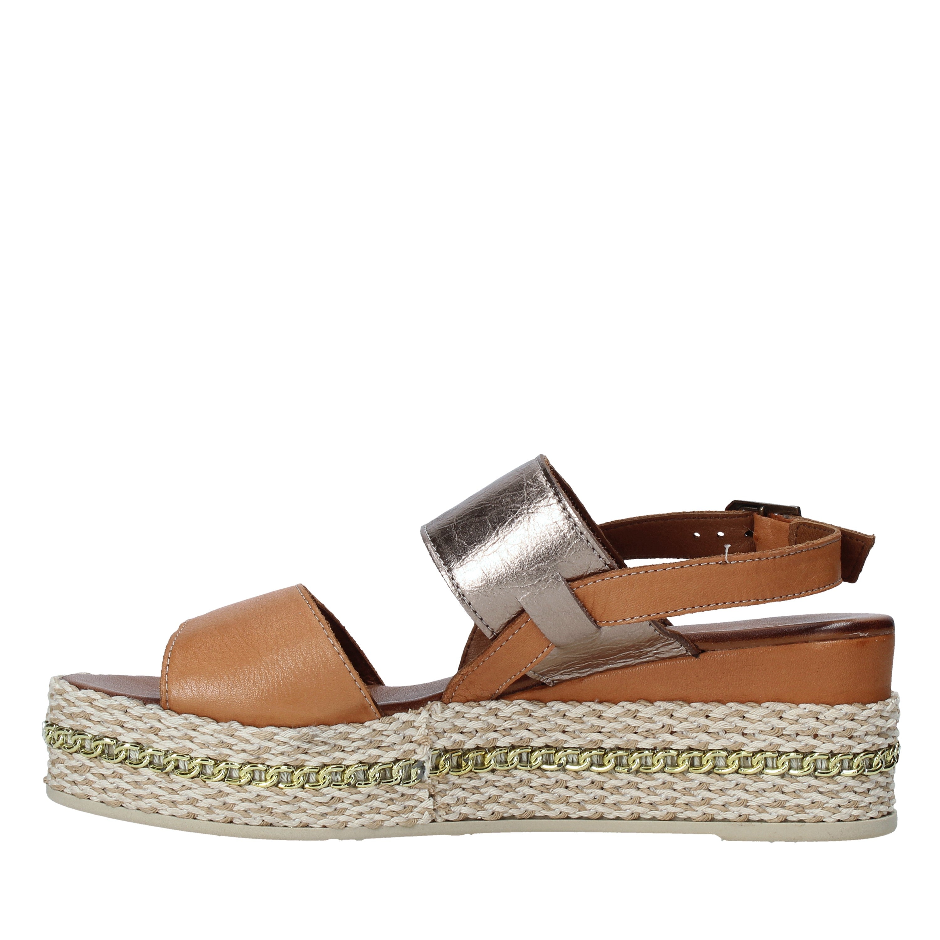 Sandali zeppa Marrone Bueno Shoes