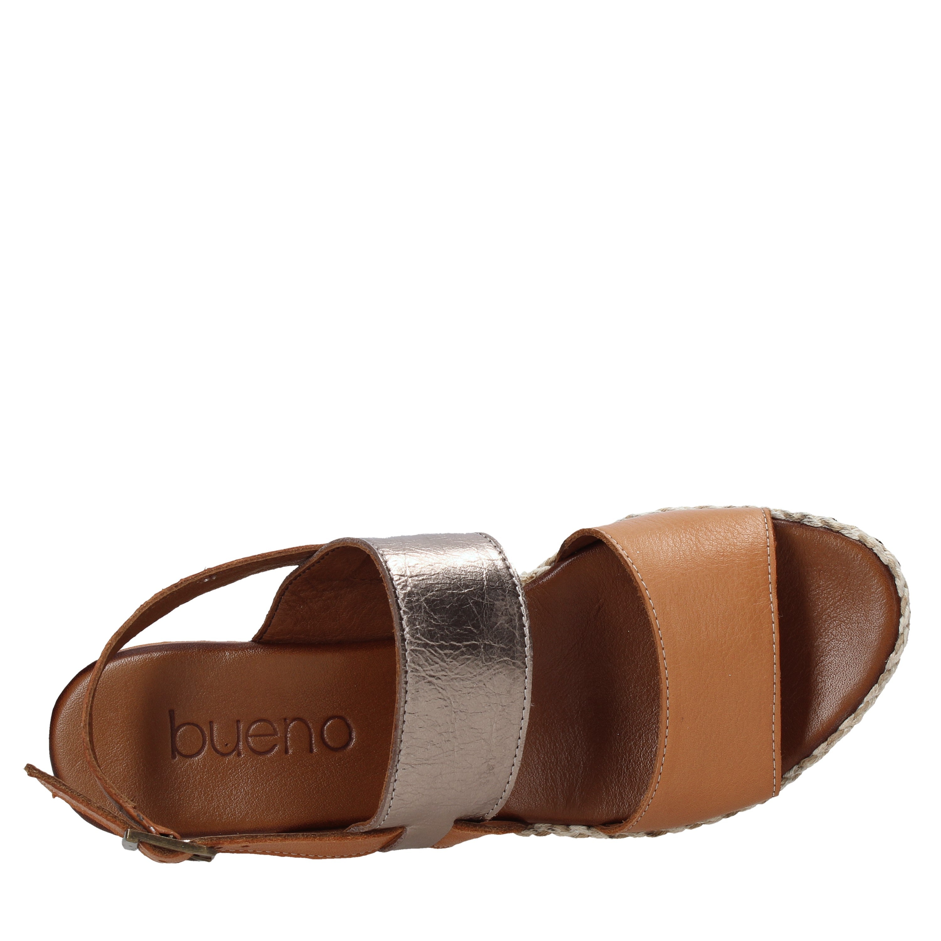 Sandali zeppa Marrone Bueno Shoes