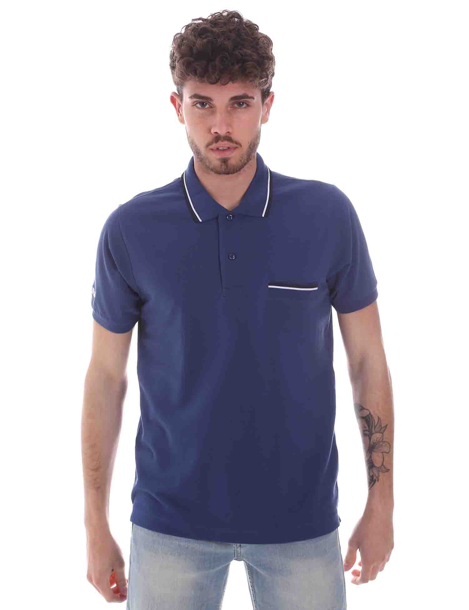 Polo Blu Scuro Key Up