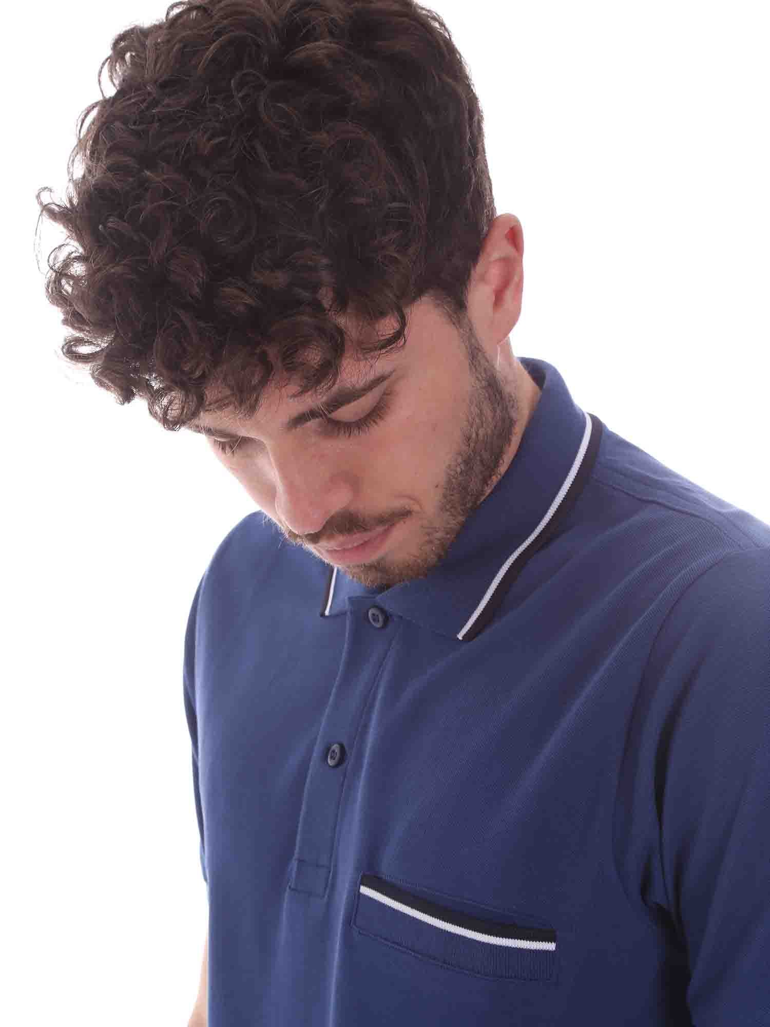 Polo Blu Scuro Key Up