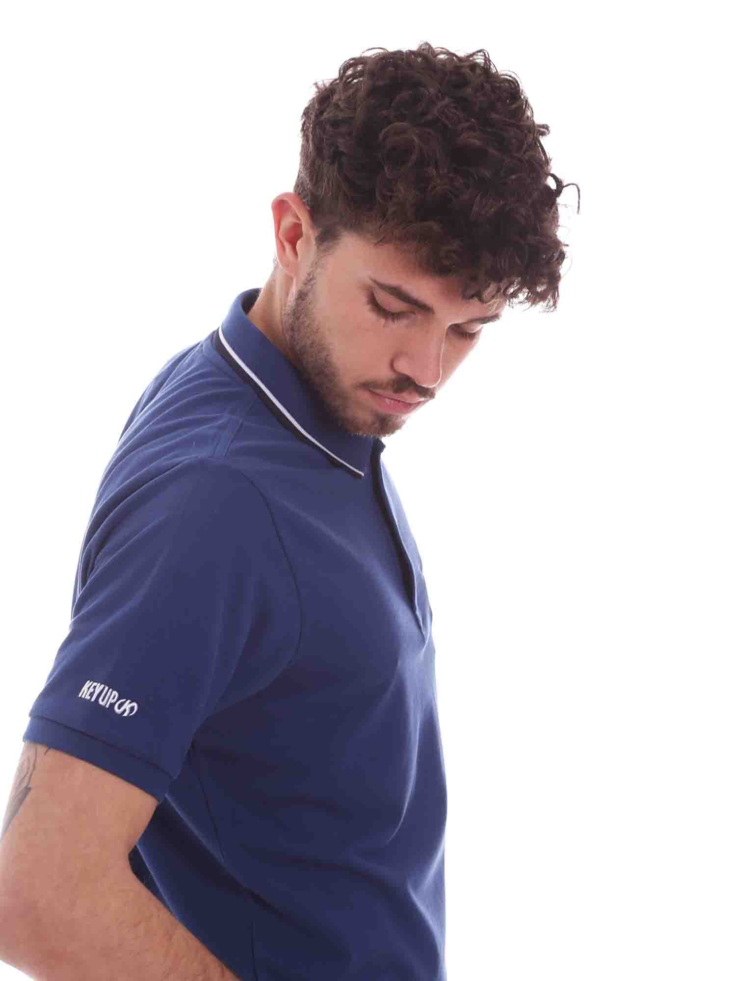Polo Blu Scuro Key Up