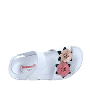 Sandali con strappi Bianco Rosa Bionatura Kids