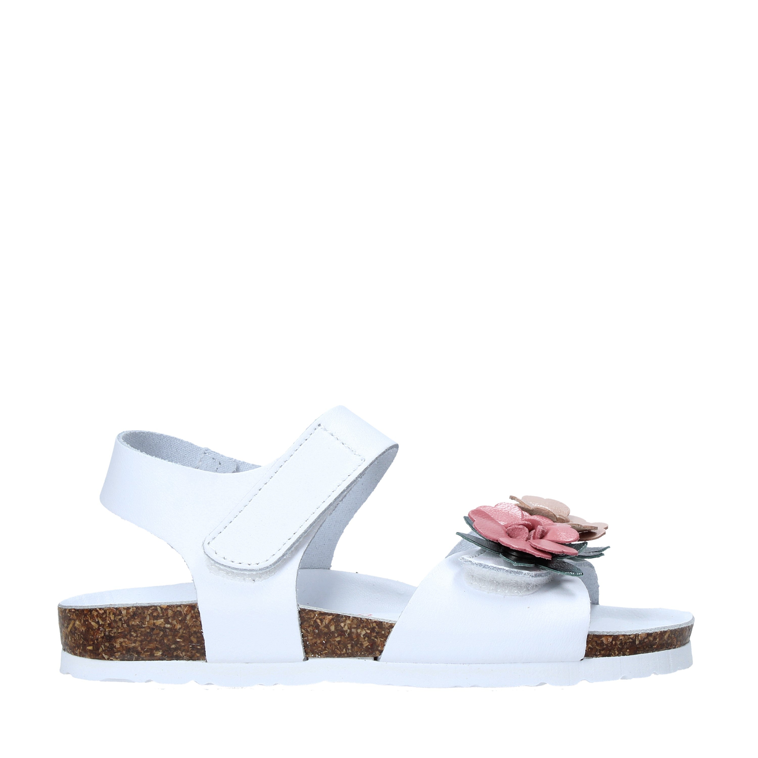 Sandali con strappi Bianco Rosa Bionatura Kids