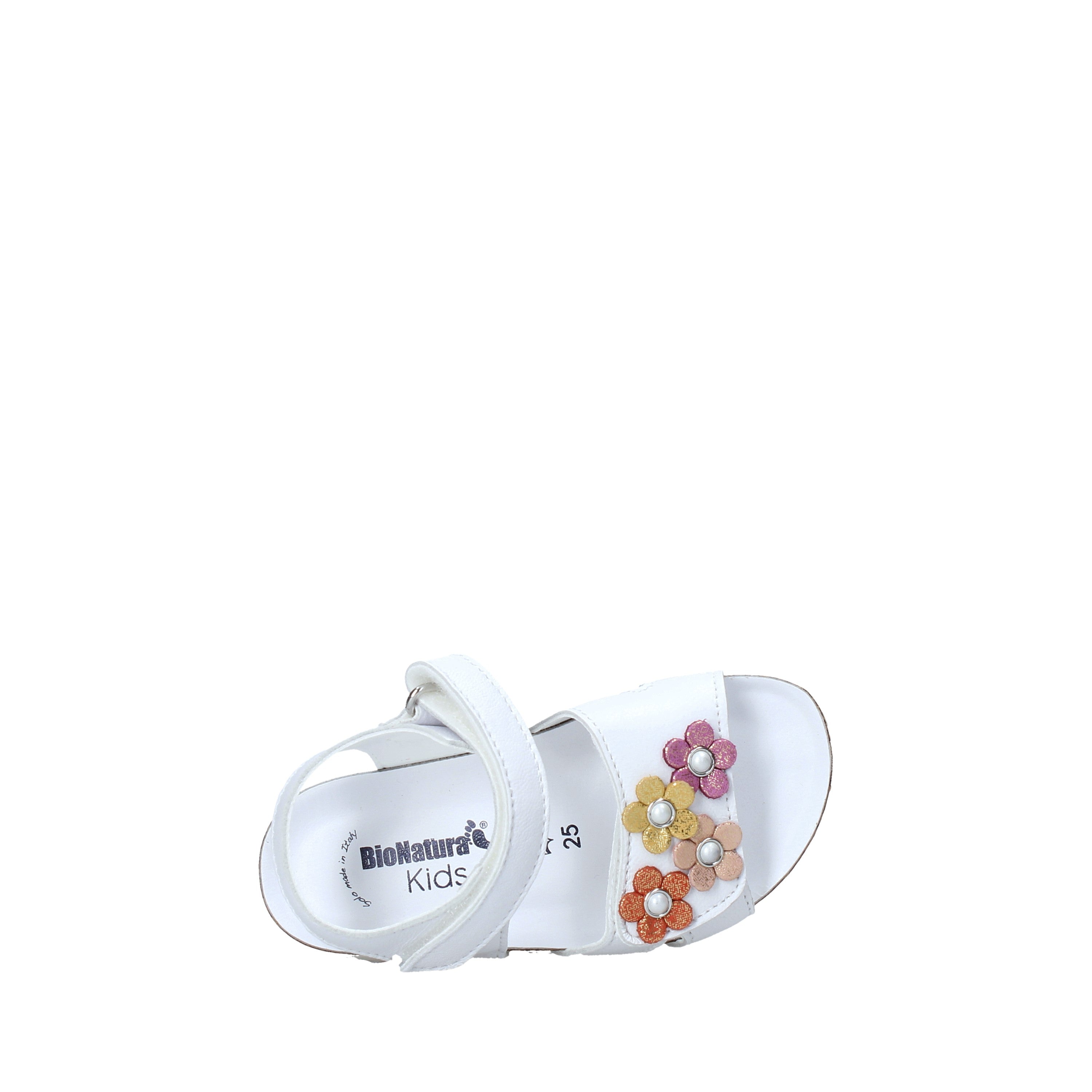Sandali con strappi Bianco Bionatura Kids