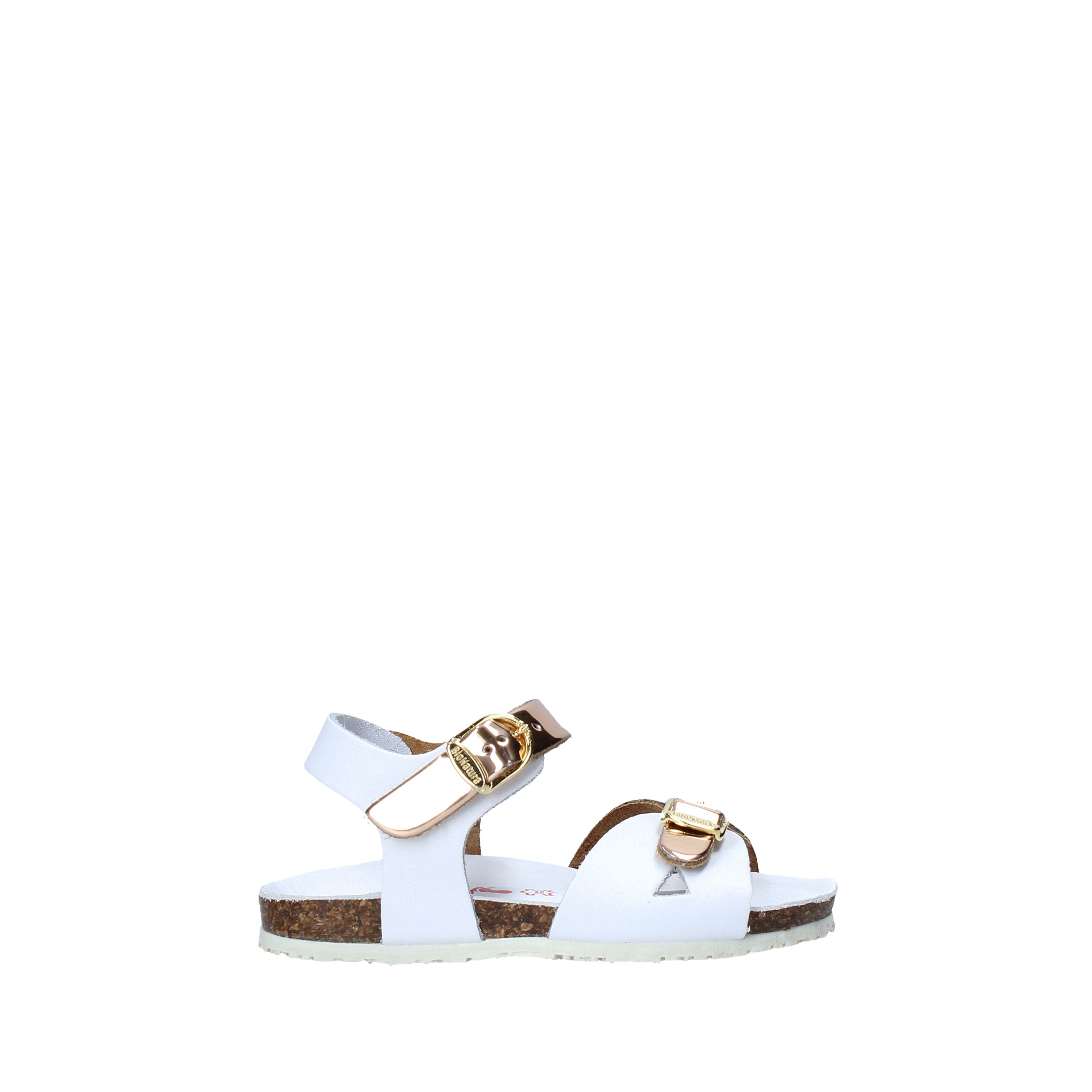 Sandali Bianco Oro Bionatura Kids