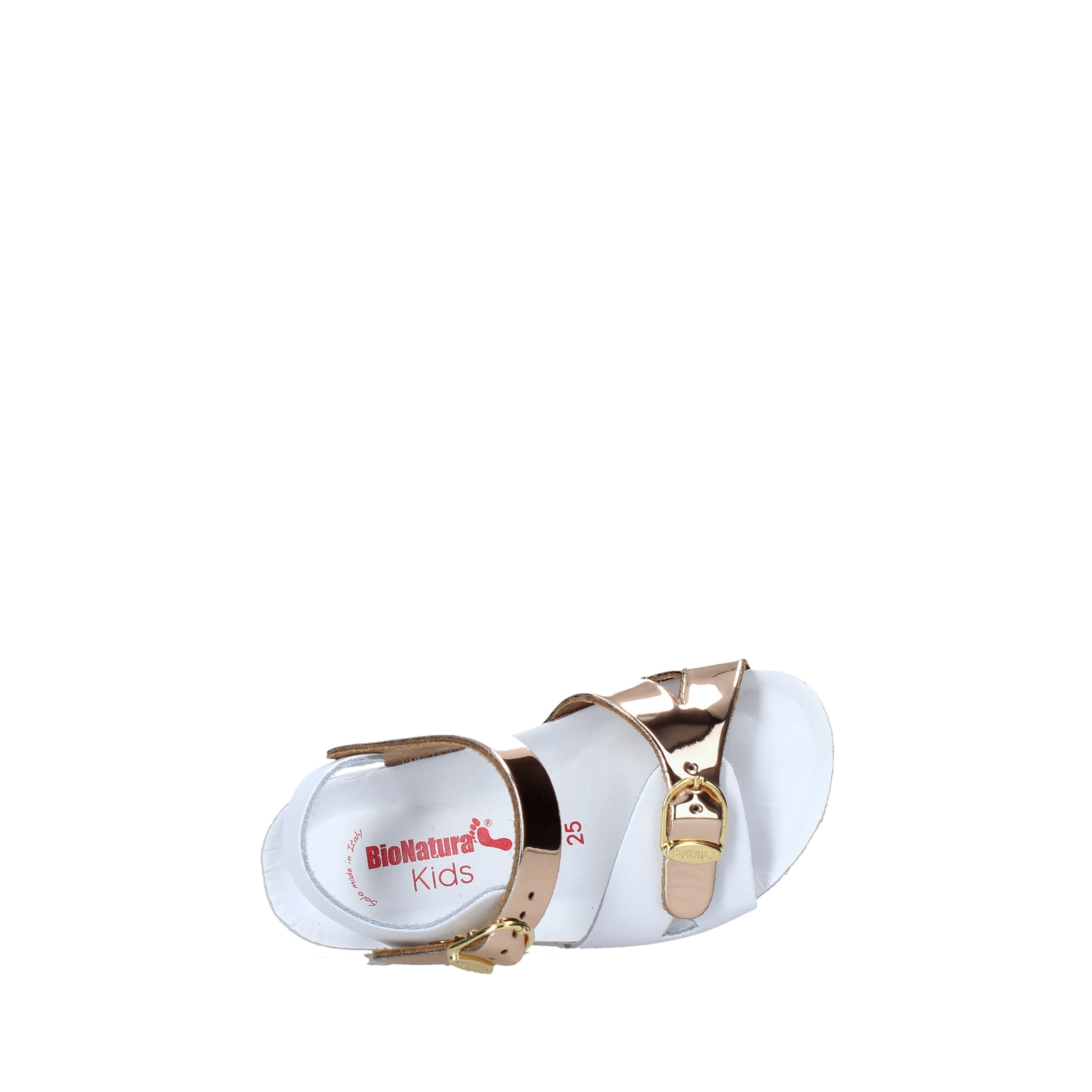 Sandali Bianco Oro Bionatura Kids
