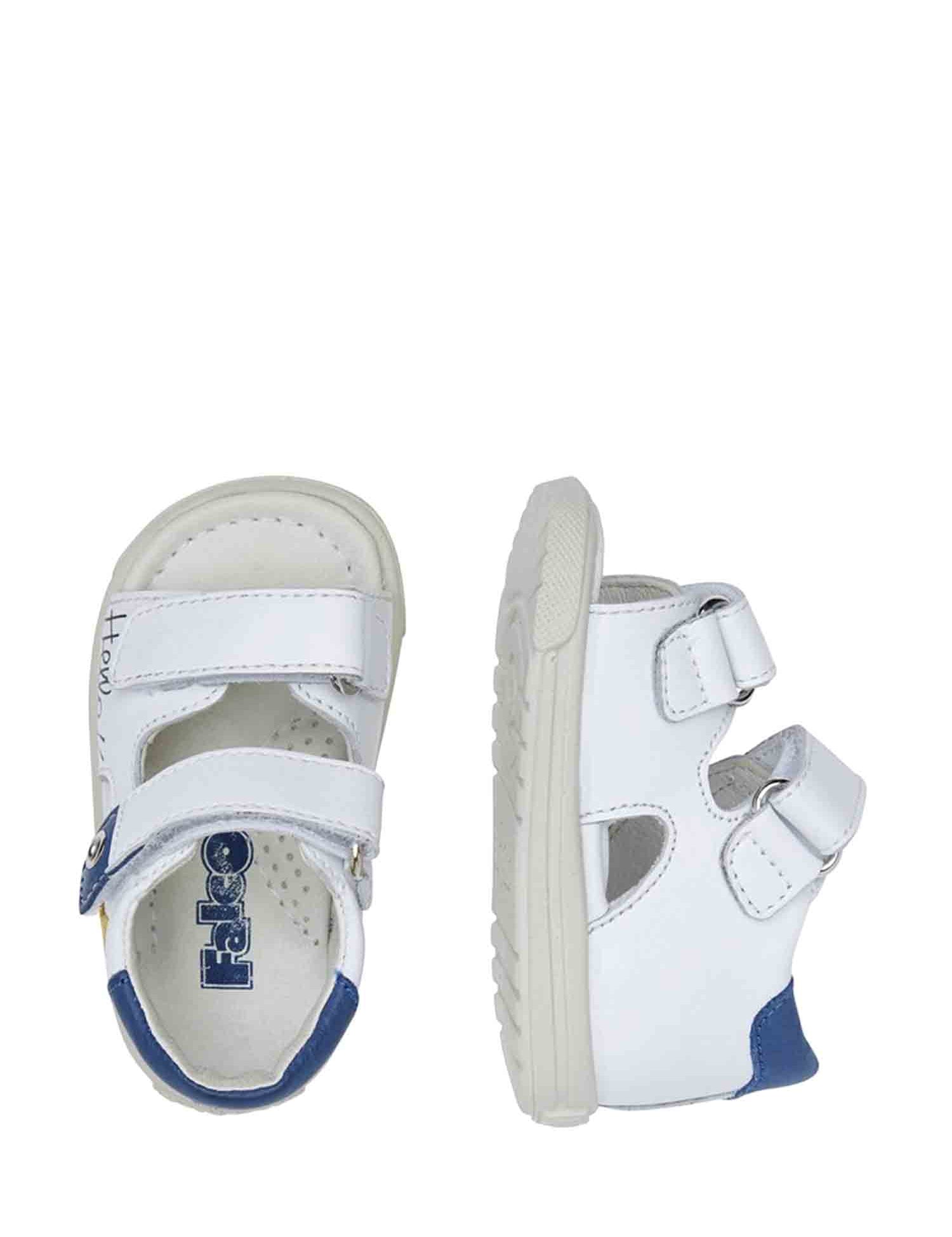 Sandali con strappi Bianco Falcotto