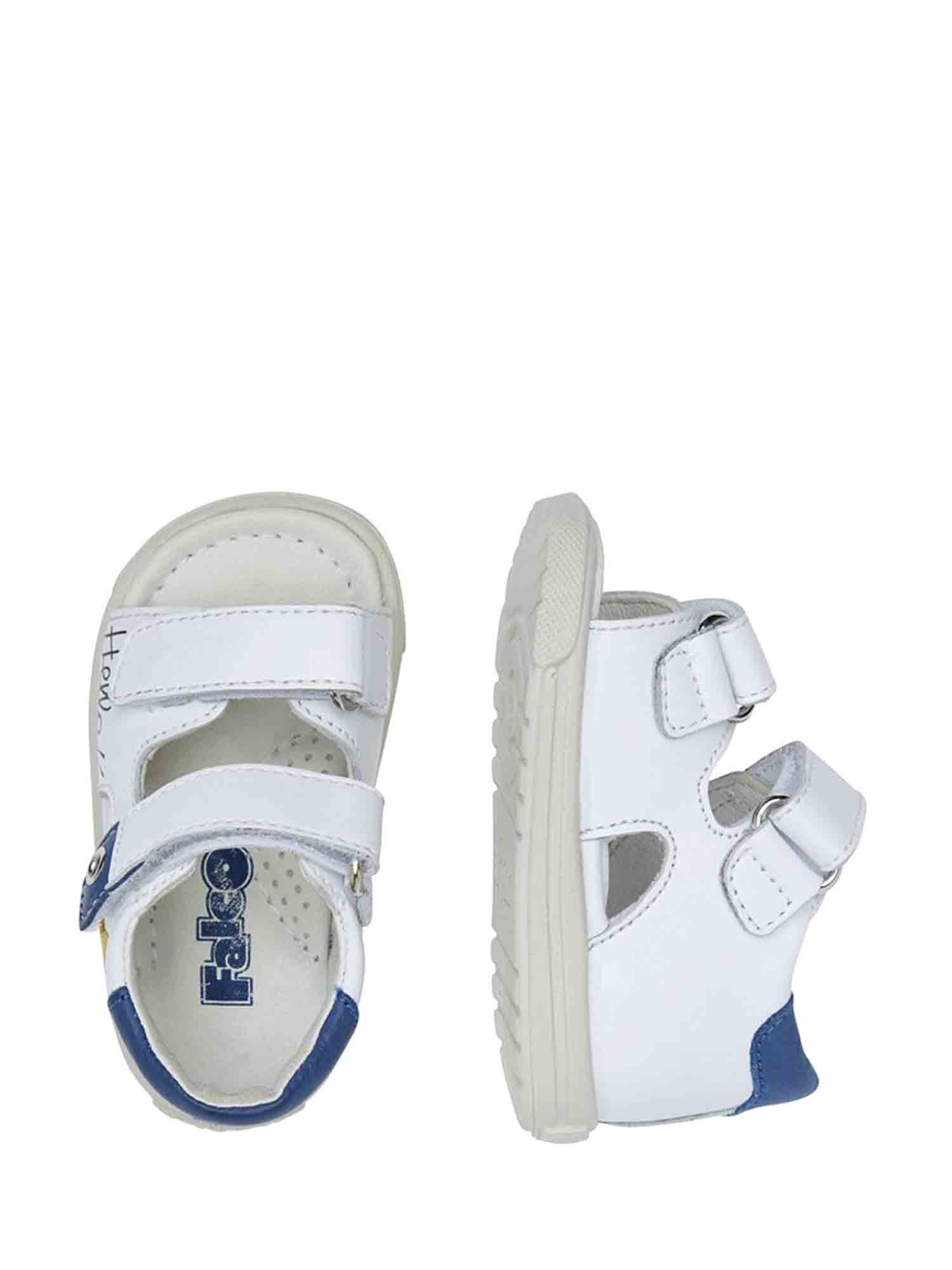 Sandali con strappi Bianco Falcotto