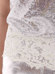 Top e canotte Argentato Pinko