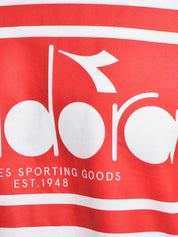 T-shirt Bianco Rosso Diadora