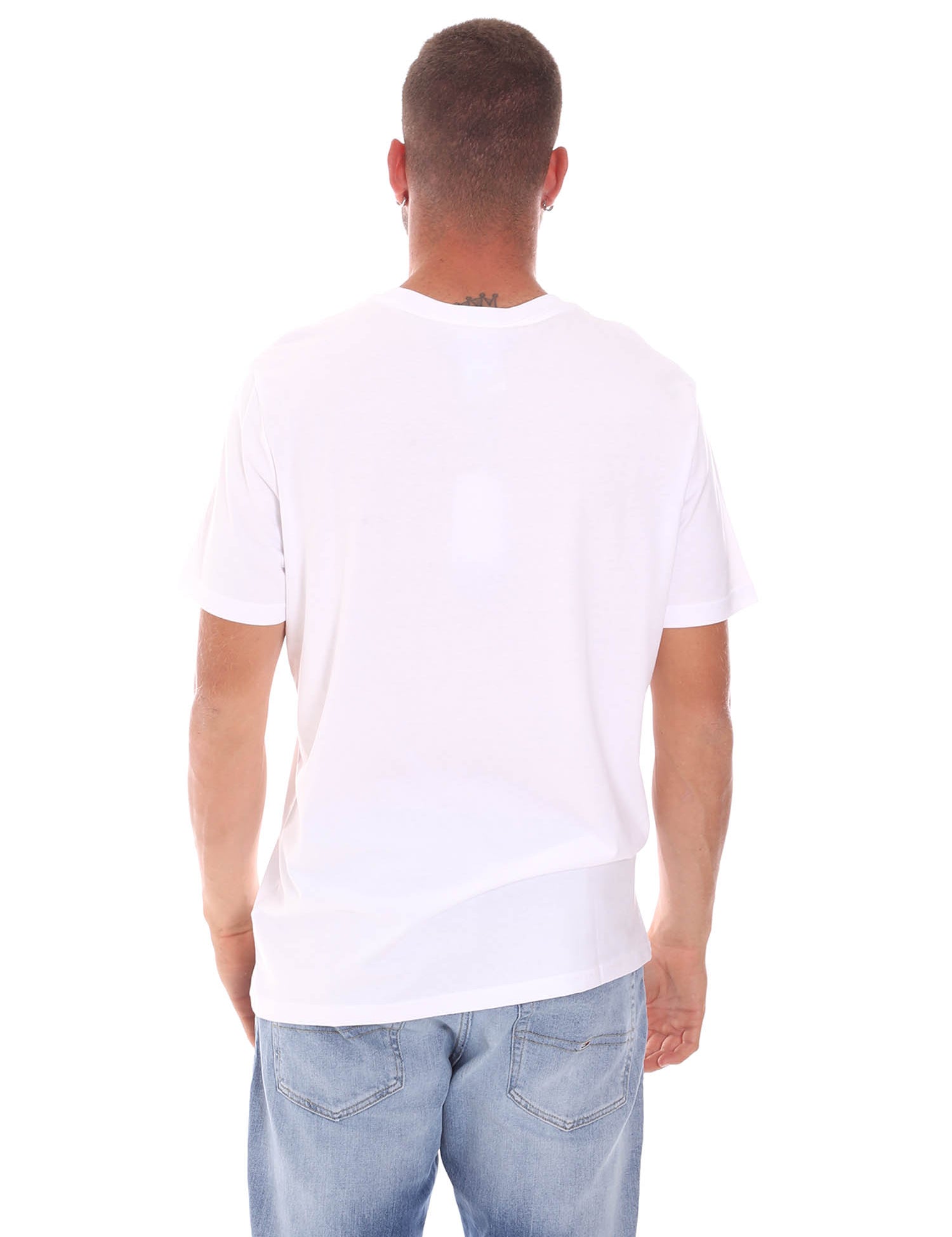 T-shirt Bianco Verde Diadora