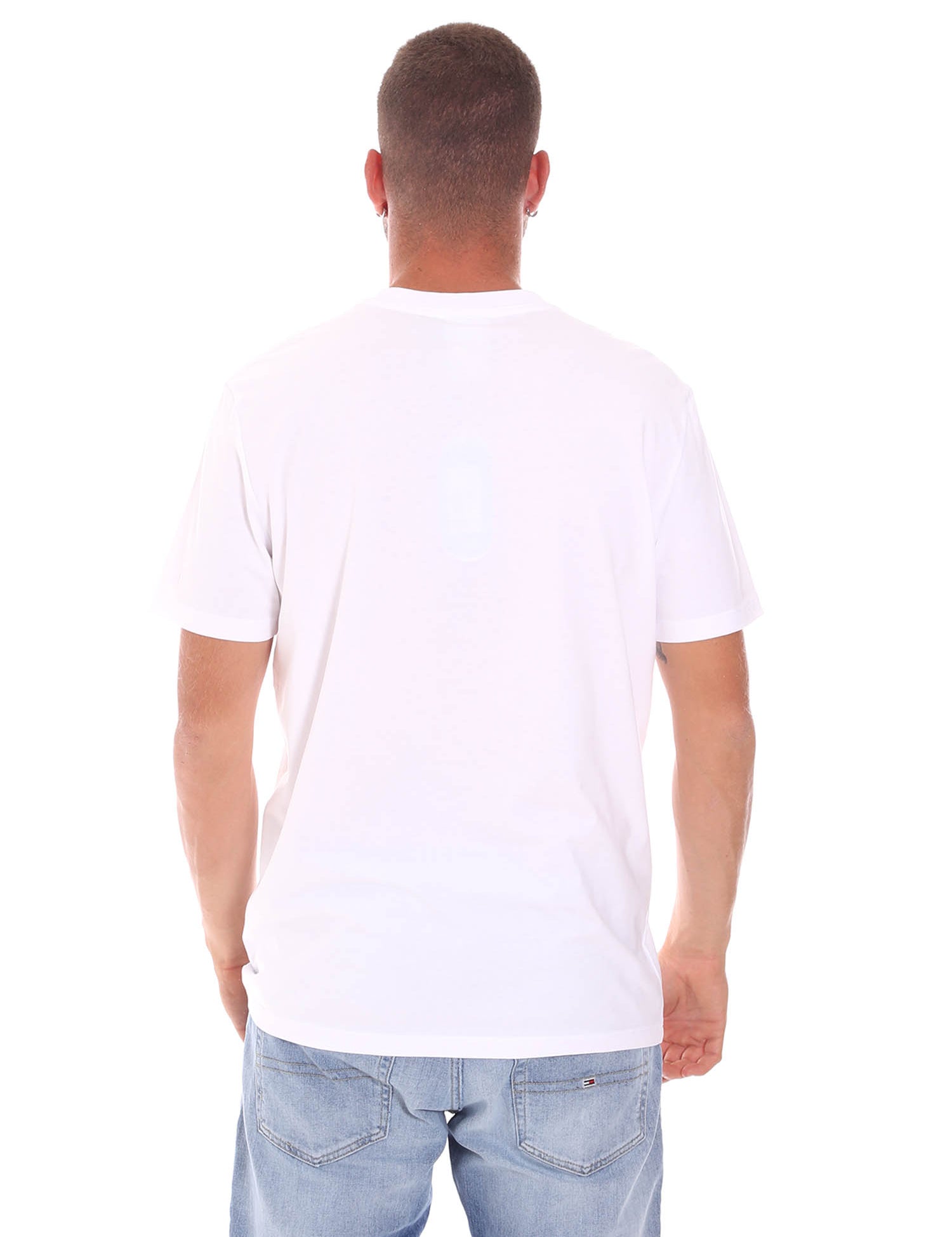 T-shirt Bianco Verde Diadora