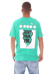 T-shirt Verde Diadora