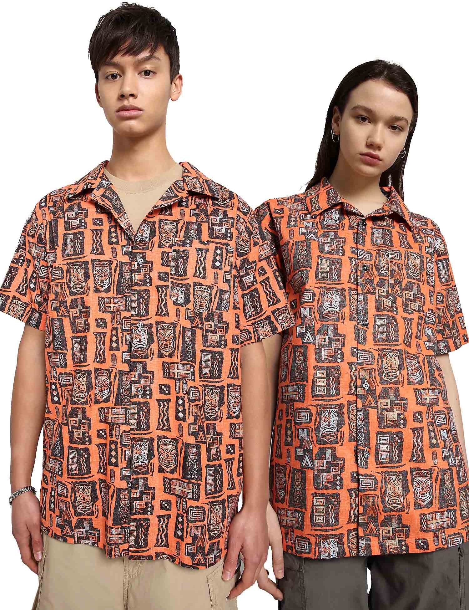 Camicie Arancio Napapijri