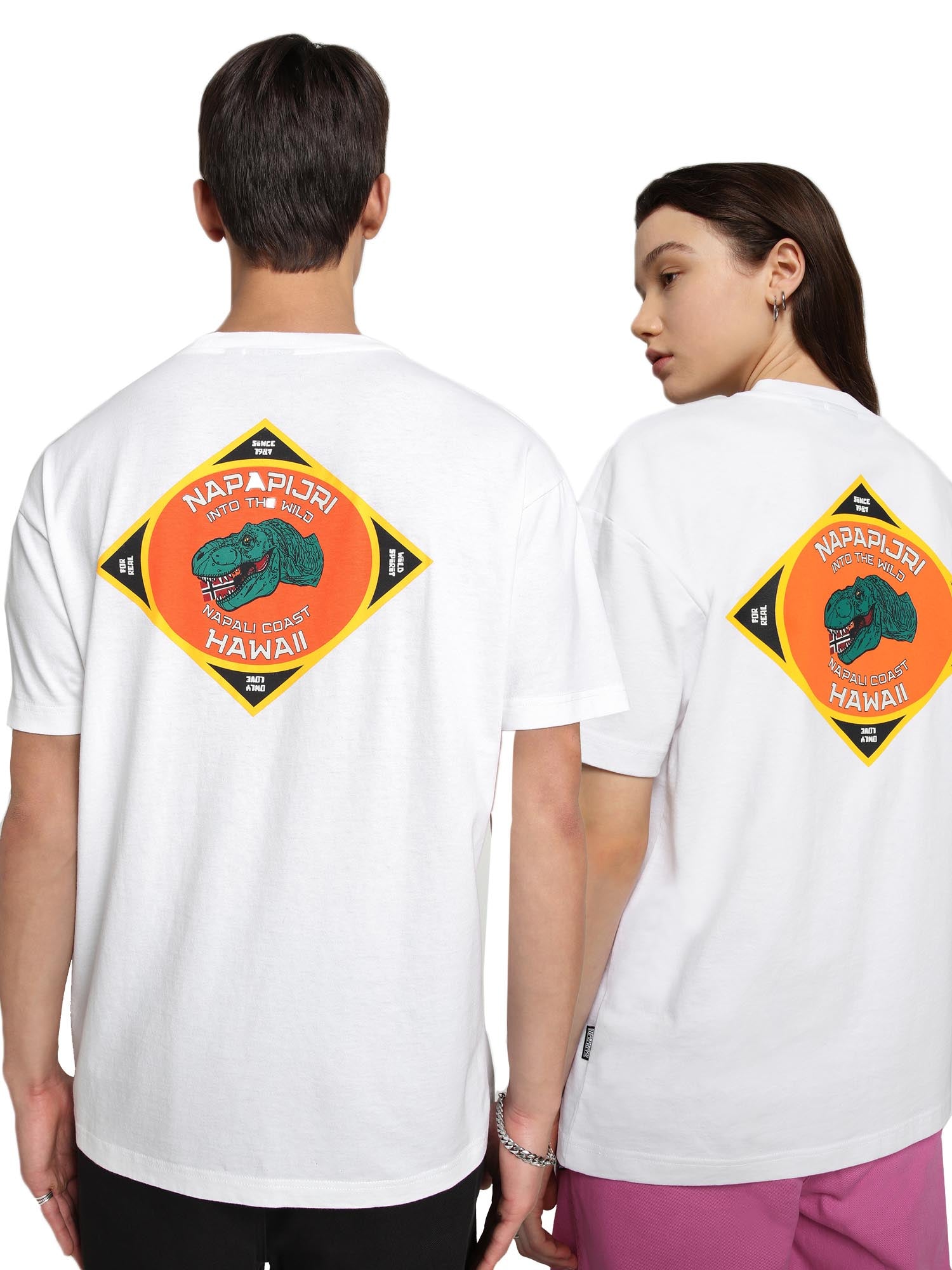 T-shirt Bianco F4l1 Napapijri