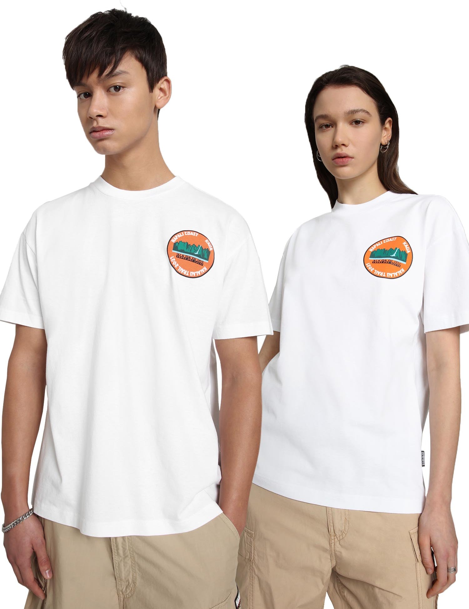 T-shirt Bianco F4m1 Napapijri