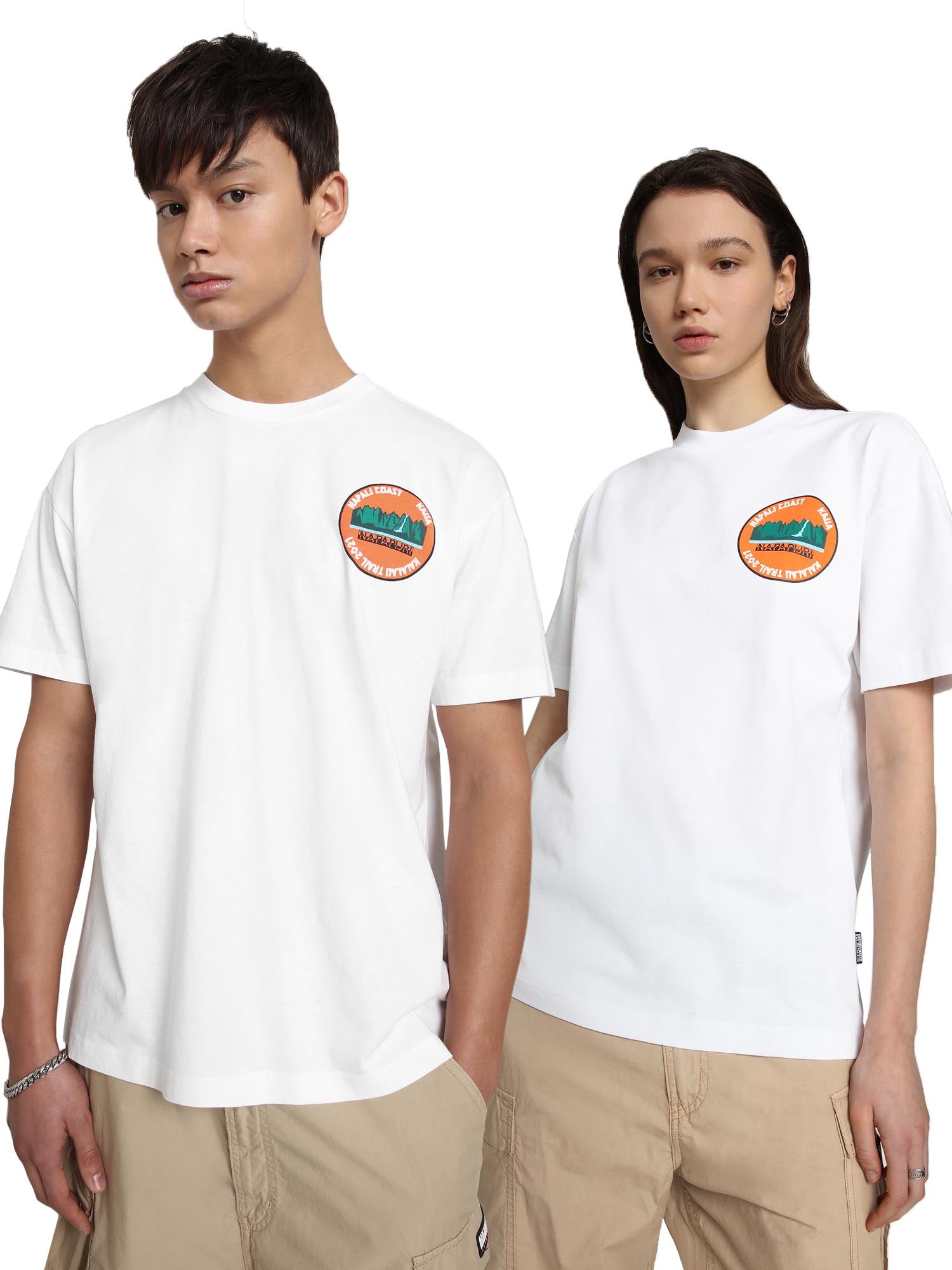 T-shirt Bianco F4m1 Napapijri