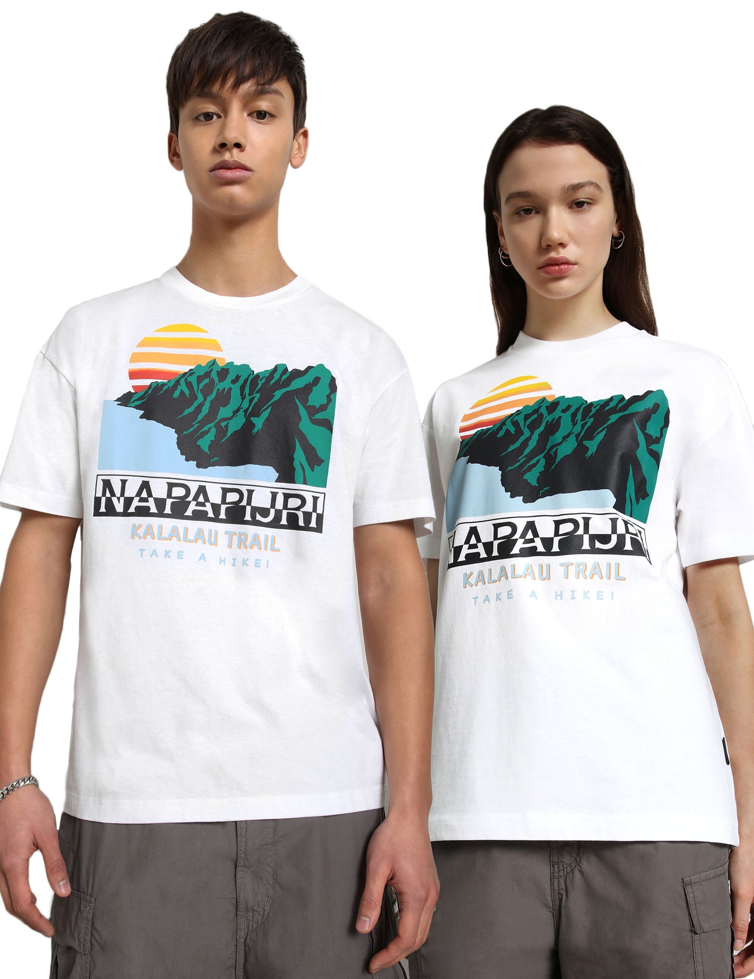 T-shirt Bianco F4o1 Napapijri