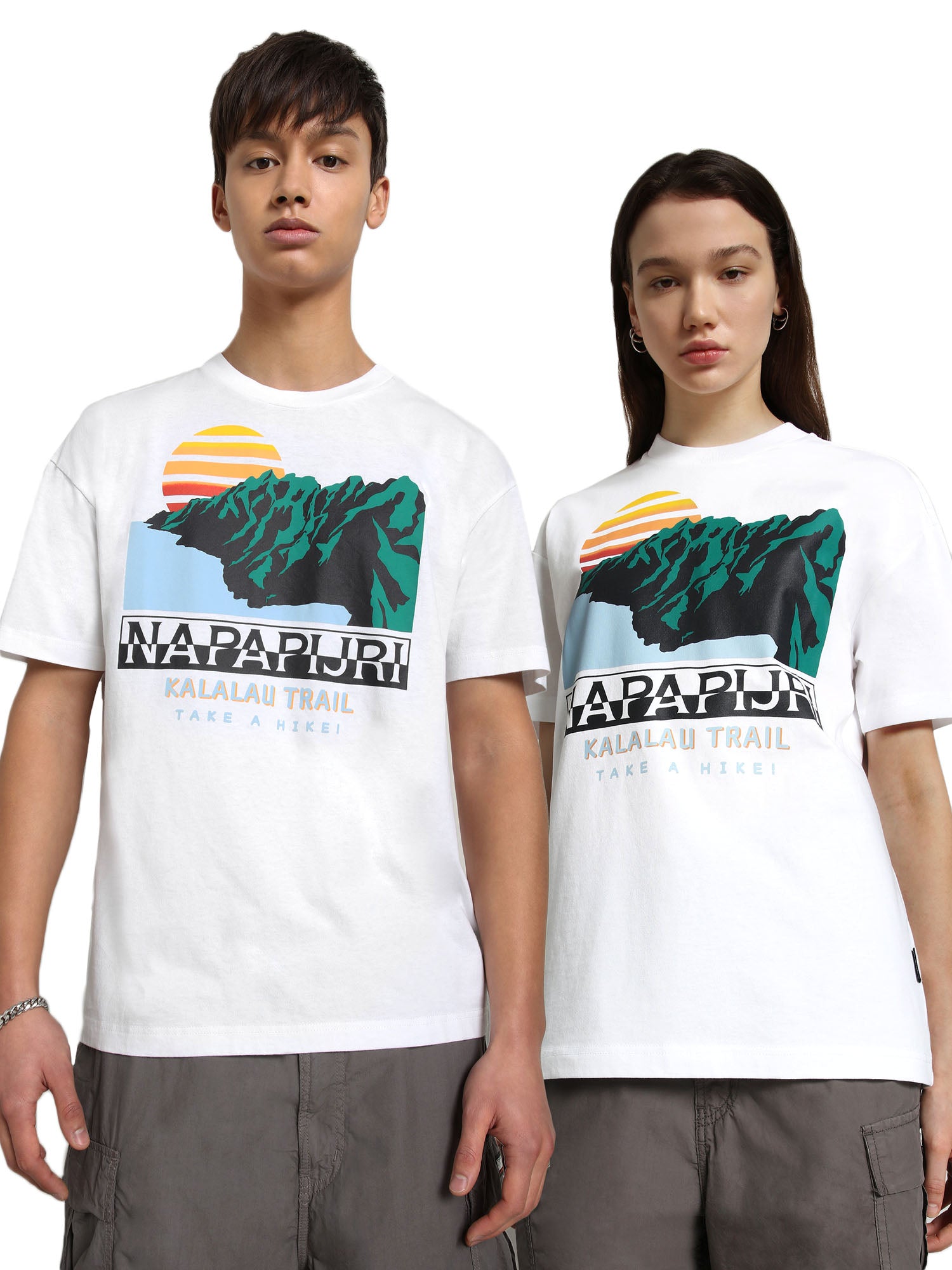 T-shirt Bianco F4o1 Napapijri