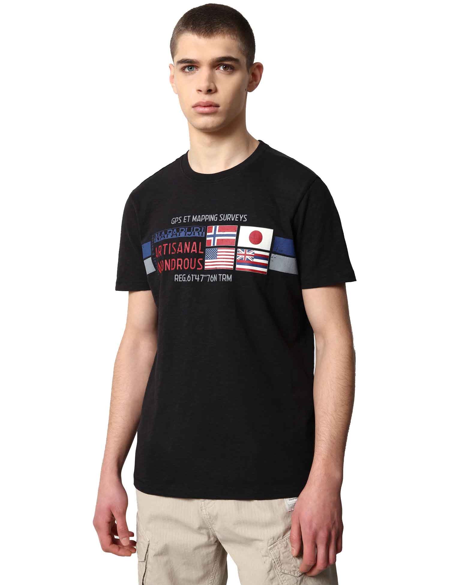 T-shirt Nero Napapijri