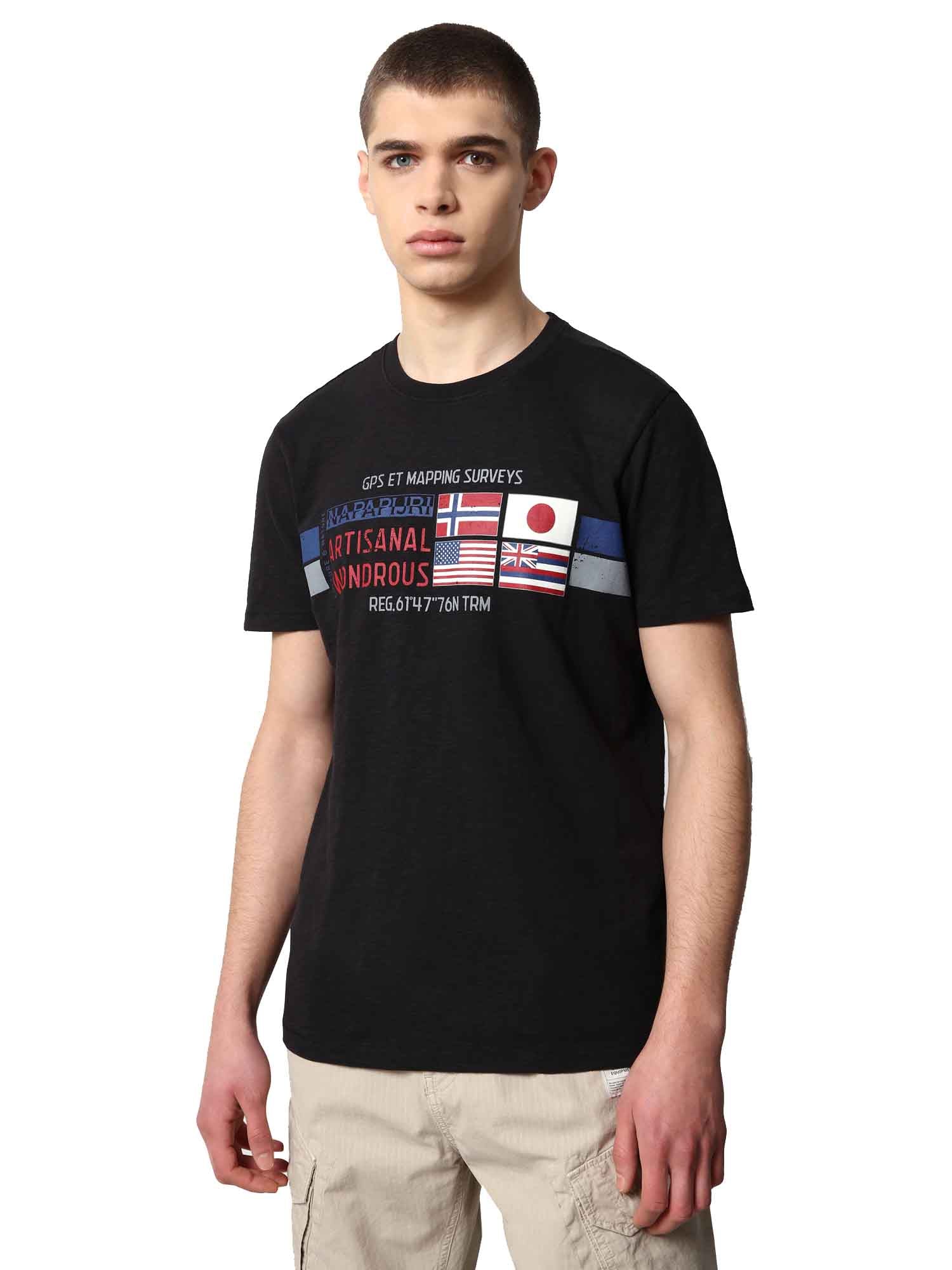 T-shirt Nero Napapijri