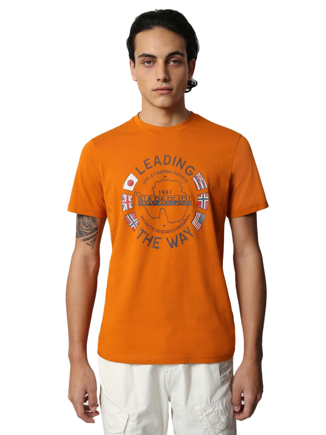 T-shirt Arancio Napapijri