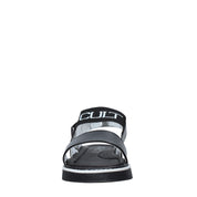 Sandali con strappi Nero Cult