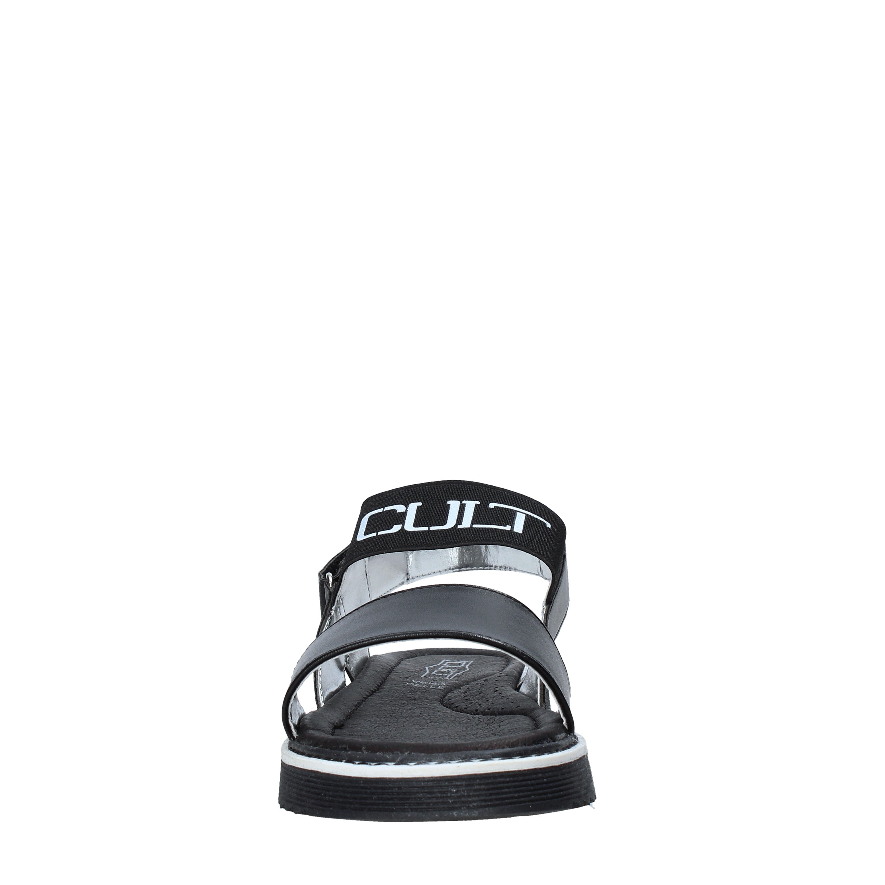Sandali con strappi Nero Cult